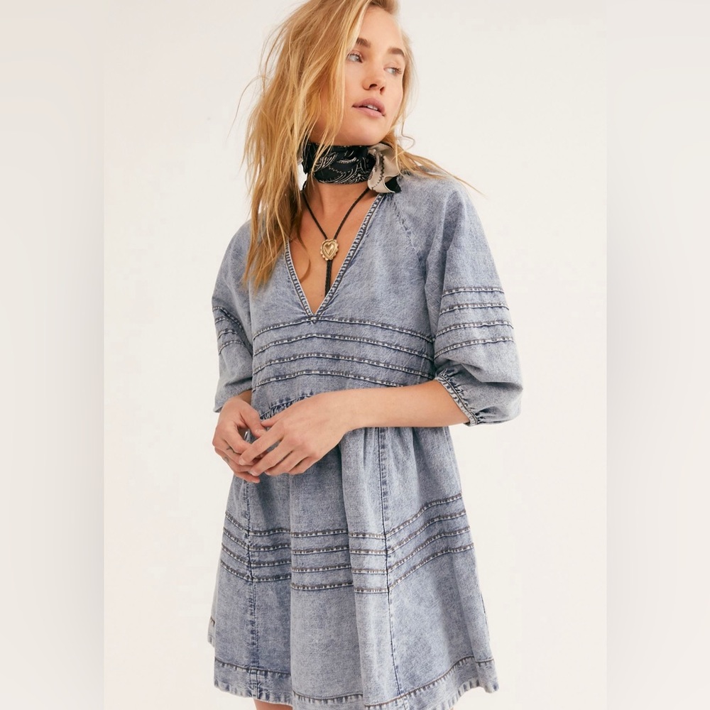 Free People Sweet Surender Denim Dress